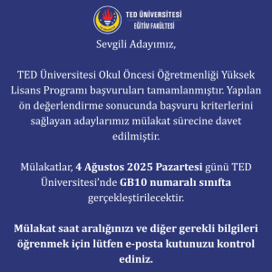 yüksek lisans